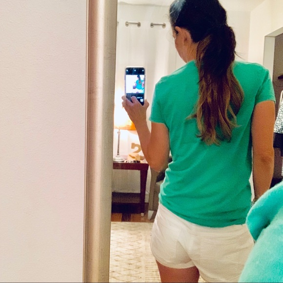 j Crew Vintage Cotton Green T-Shirt XS - Picture 2 of 5